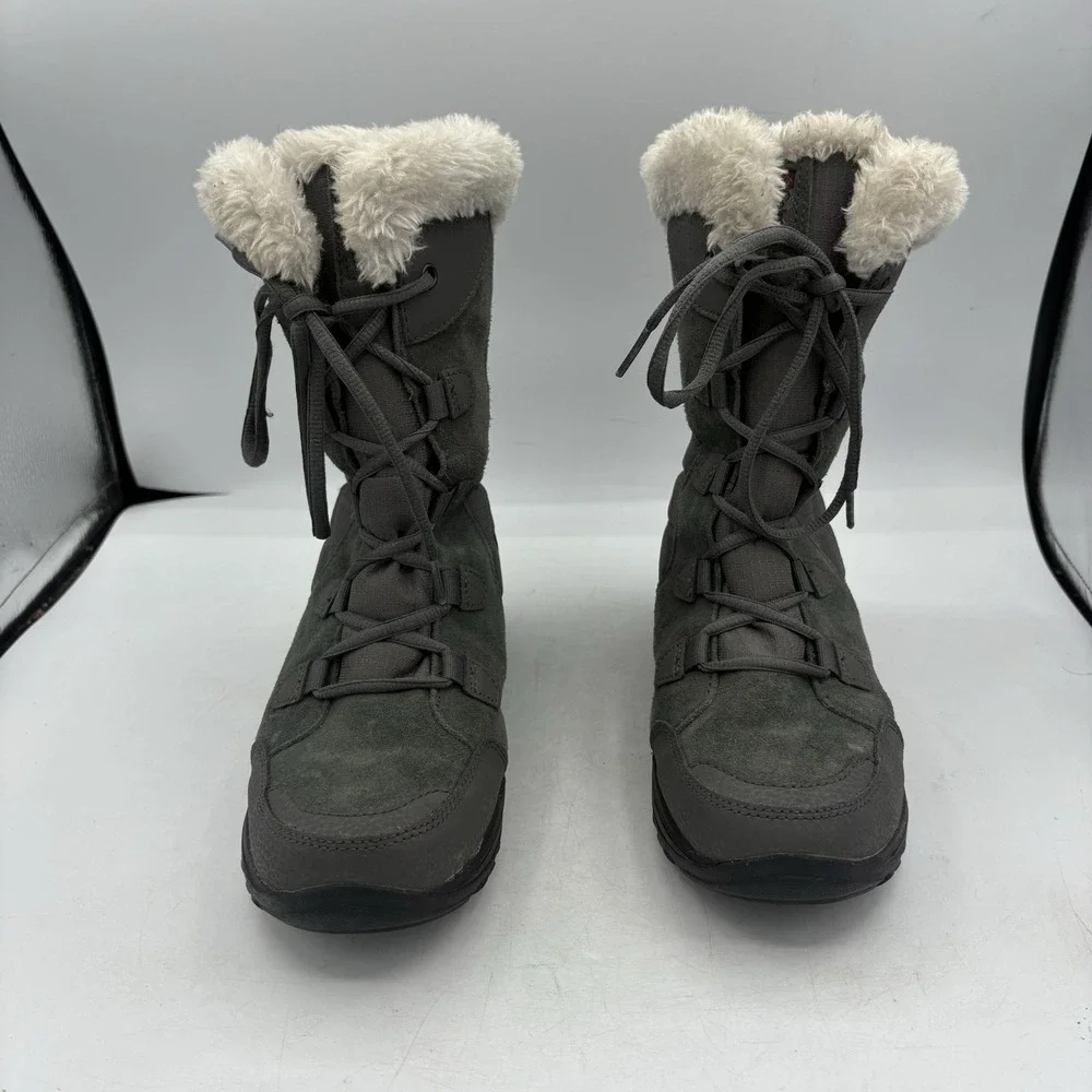 Columbia Boots Womens Size 6 Ice Maiden II Waterproof Insulated Winter Snow Gray